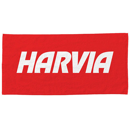 Harvia Hand Towel - Red Sauna Hand Towel, 14x22