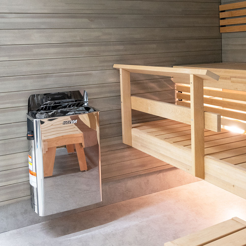 Harvia The Wall SWS80 - The Wall Series 8kW Sauna Heater, Stainless Steel — view 2