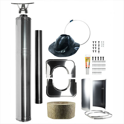 Harvia M3 SS LG FLK Pkg - Wood-Burning Sauna Stove Package, 16.5kW — view 5