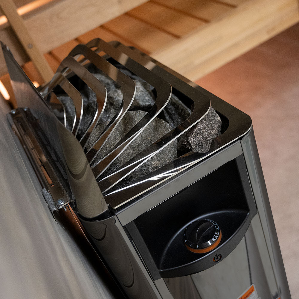 Harvia The Wall SW80 - The Wall Series 8kW Sauna Heater, Black — view 3