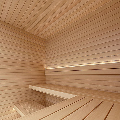 PROSAUNAS Hemlock 1x4 VG S4SEE - Sauna Wood, Vertical Grain, Clear, Smooth 4 Sides Eased Edges, Bench Material — view 2