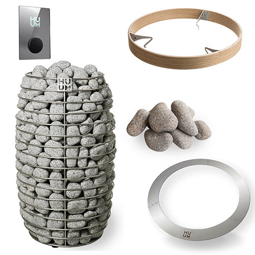 HUUM Heater Package - HIVE Mini Series 10.6kW Sauna Heater Package, Haljas Single Luxury