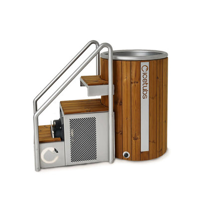 Icetubs IceBarrel - Immersion Tub, Thermowood & Stainless Cold Plunge, 53"L x 31"W x 47"H — view 3