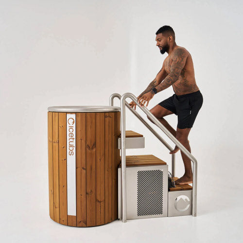 Icetubs IceBarrel - Immersion Tub, Thermowood & Stainless Cold Plunge, 53"L x 31"W x 47"H — view 4