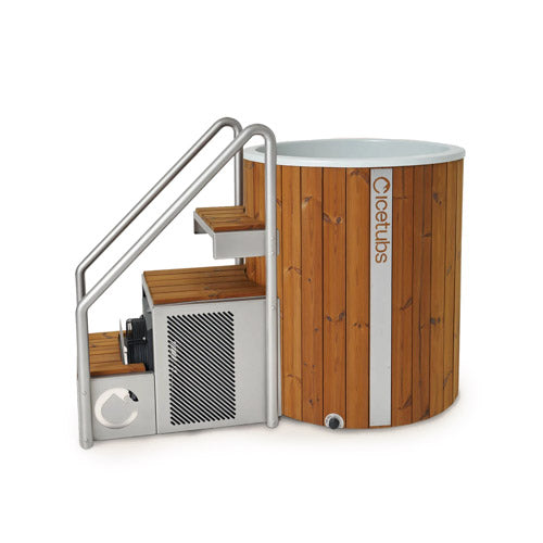 Icetubs IceBarrel XL - Immersion Tub, Thermowood & Fiberglass Cold Plunge, 63"L x 41"W x 47"H — view 3