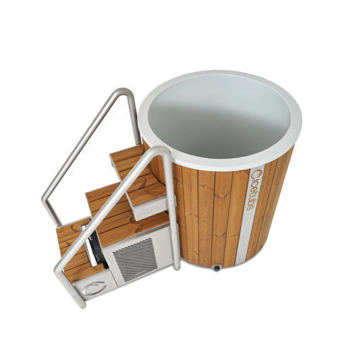 Icetubs IceBarrel XL - Immersion Tub, Thermowood & Fiberglass Cold Plunge, 63"L x 41"W x 47"H — view 4