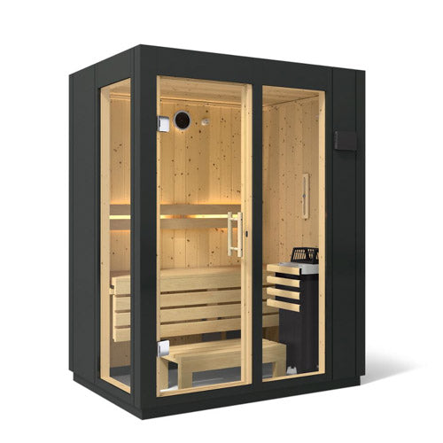Kohler Indoor Sauna Kit, Graphite Grey, Up to 5 Persons