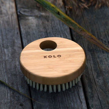 KOLO Bath Brush Bambu - Sauna Bath Brush, Natural Bamboo, No Handle — view 4