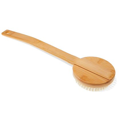 KOLO Bath Brush Bambu 2 - Sauna Bath Brush with Handle, Natural Bamboo — view 2
