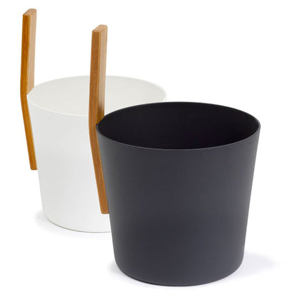 KOLO Bucket 3 - Sauna Bucket with straight handle, Bamboo/Aluminum, 1Gal — view 2