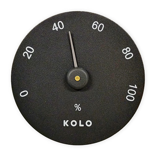 KOLO Hygrometer - Hygrometer, Round, Black