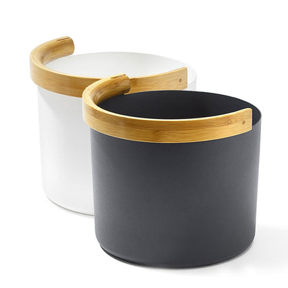 KOLO Bucket 2 - Sauna Bucket with curved Handle, Bamboo/Aluminum, 1.5Gal — view 2