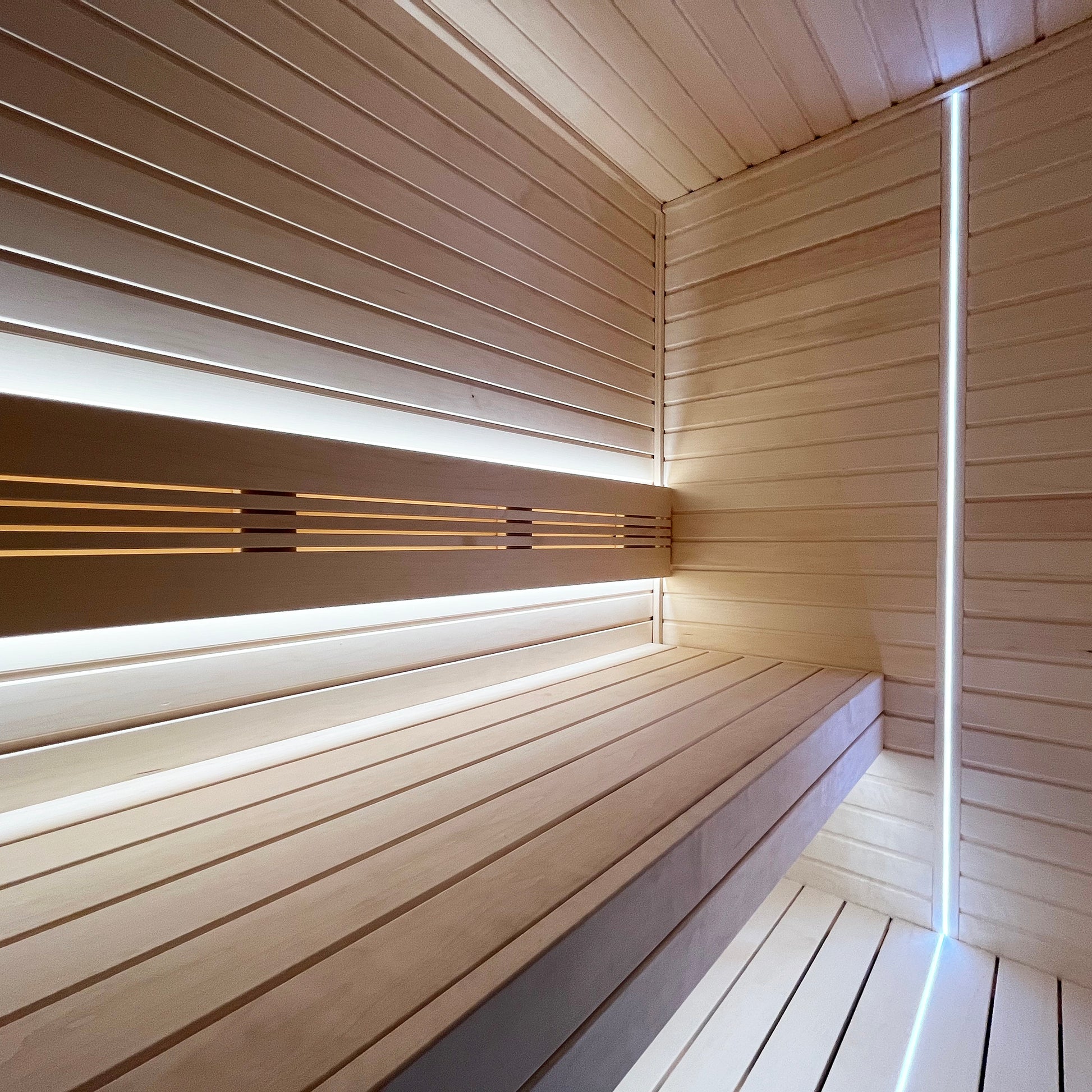 PROSAUNAS Universal Sauna Light Kit with Two 10-Ft Flexible LED Strips - White Light Flexible IP67 LED Strip, Dual 10FT — view 3