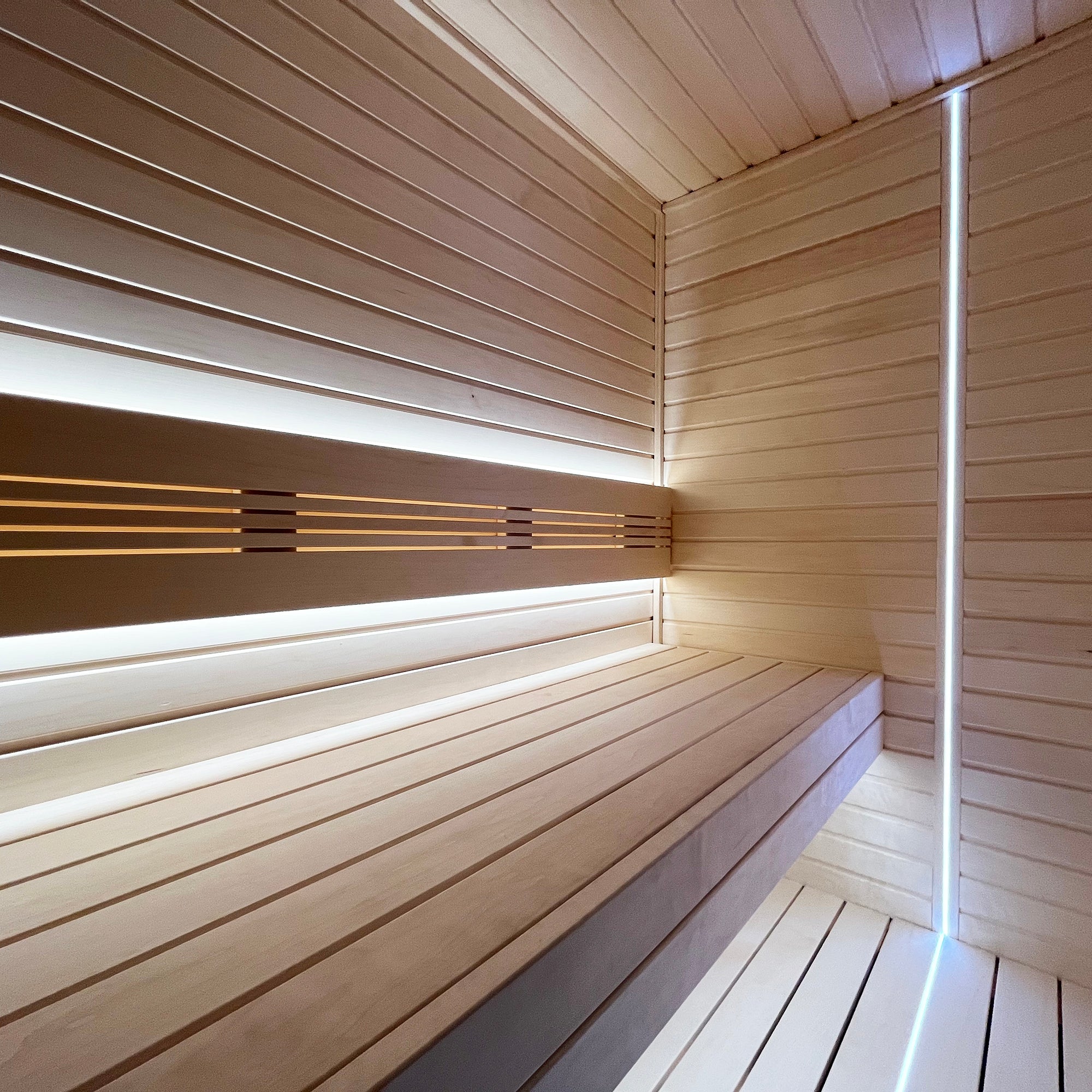 PROSAUNAS Universal Sauna Light Kit with Two 10-Ft Flexible LED Strips - White Light Flexible IP67 LED Strip, Dual 10FT — view 3