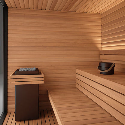 Auroom Mira L Cabin Sauna Kit - 5 Person