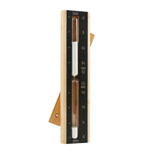 Narvi Black Sand Timer - Sand Timer, Black w/ Birch Frame, 15 Mins. — view 2