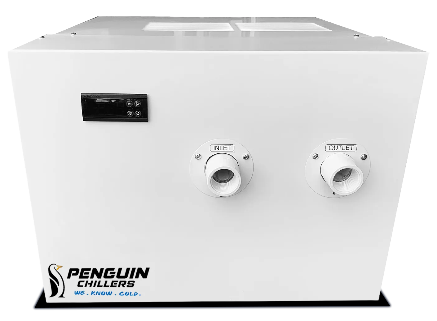 Penguin Chillers 1 HP water chiller side view