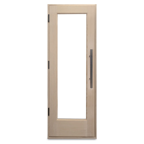 PROSAUNAS Solid Wood Sauna Door with Insulated Glass, 24" x 70" - Douglas Fir Sauna Door, Hemlock Jamb, Dual-Pane Insulated Glass — view 2