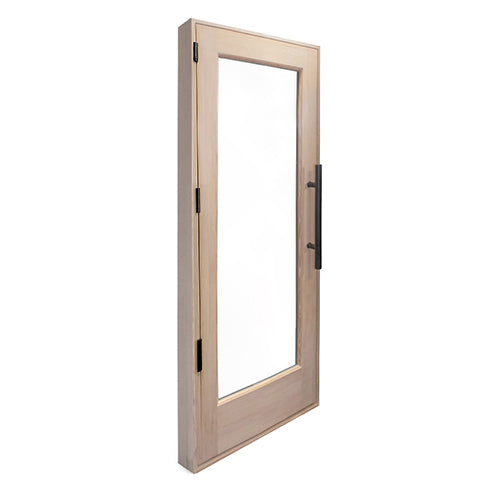 PROSAUNAS Solid Wood Sauna Door with Insulated Glass, 24" x 70" - Douglas Fir Sauna Door, Hemlock Jamb, Dual-Pane Insulated Glass — view 3