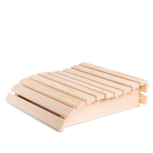 PROSAUNAS Contoured Headrest - Curved Wooden Sauna Headrest