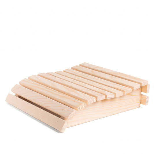 PROSAUNAS Contoured Headrest - Curved Wooden Sauna Headrest
