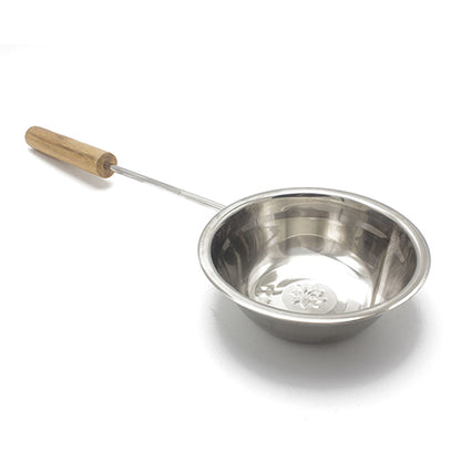 PROSAUNAS Stainless Sauna Bucket w/ Ladle - Stainless Steel 1-Gal Sauna Bucket w/ Upright Handle and Ladle — view 3