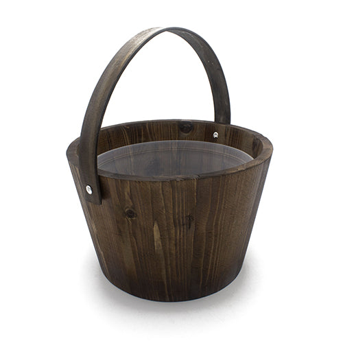 PROSAUNAS Spruce Sauna Pail w/ Ladle - Spruce 1-Gal Sauna Pail w/ Bail Handle and Ladle — view 2