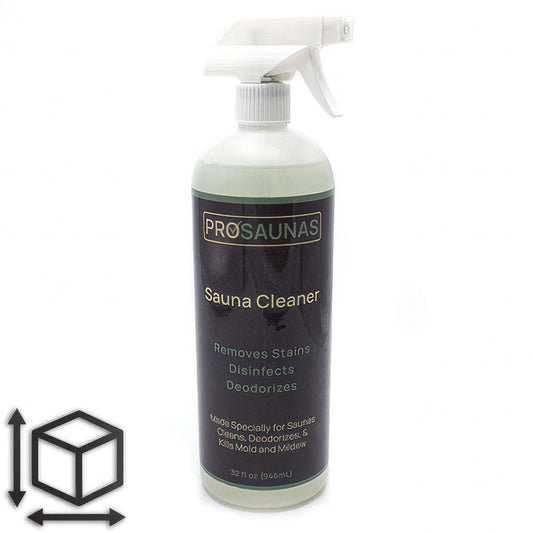 PROSAUNAS Sauna Cleaner - Sauna Wood Cleaner, Disinfectant and Deodorizer