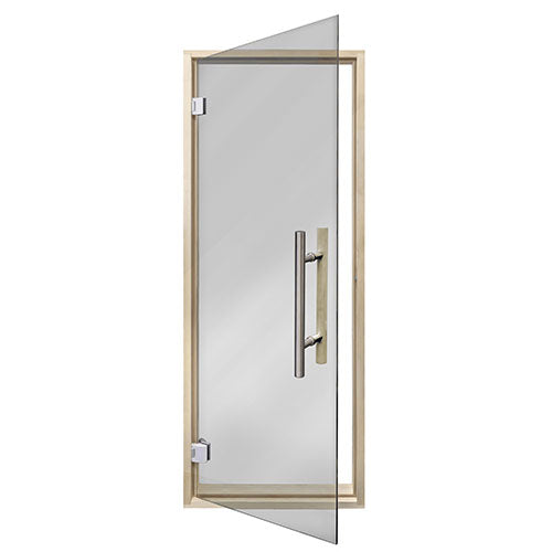 PROSAUNAS Tinted Glass Sauna Door 24x73 - Prehung Tinted Glass Sauna Door, Aspen Frame — view 2