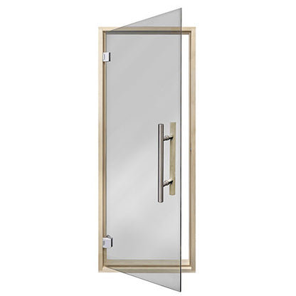 PROSAUNAS Tinted Glass Sauna Door 24x73 - Prehung Tinted Glass Sauna Door, Aspen Frame — view 2