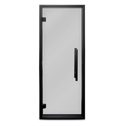 PROSAUNAS Tinted Glass Sauna Door 24x73 - Prehung Tinted Glass Sauna Door, Black Alder Frame