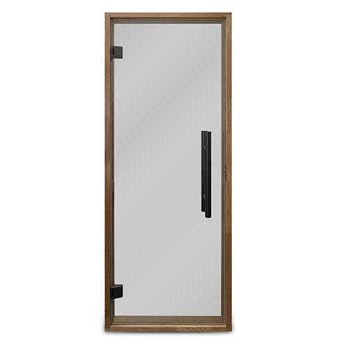 PROSAUNAS Tinted Glass Sauna Door 24x73 - Prehung Tinted Glass Sauna Door, Thermo-Aspen Frame