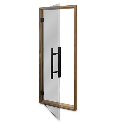 PROSAUNAS Tinted Glass Sauna Door 24x73 - Prehung Tinted Glass Sauna Door, Thermo-Aspen Frame — view 3
