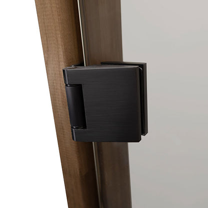PROSAUNAS Tinted Glass Sauna Door 24x73 - Prehung Tinted Glass Sauna Door, Thermo-Aspen Frame — view 5