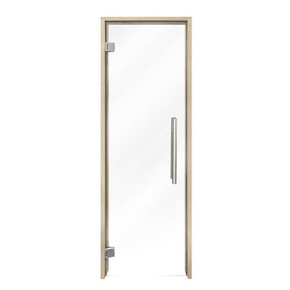 PROSAUNAS Clear Glass Sauna Door 24x81 - Prehung Clear Glass Sauna Door, Aspen