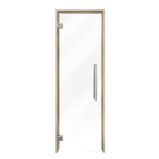 PROSAUNAS Clear Glass Sauna Door 24x81 - Prehung Clear Glass Sauna Door, Aspen