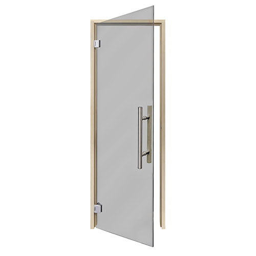 PROSAUNAS Tinted Glass Sauna Door 24x81 - Prehung Tinted Glass Sauna Door, Aspen — view 2