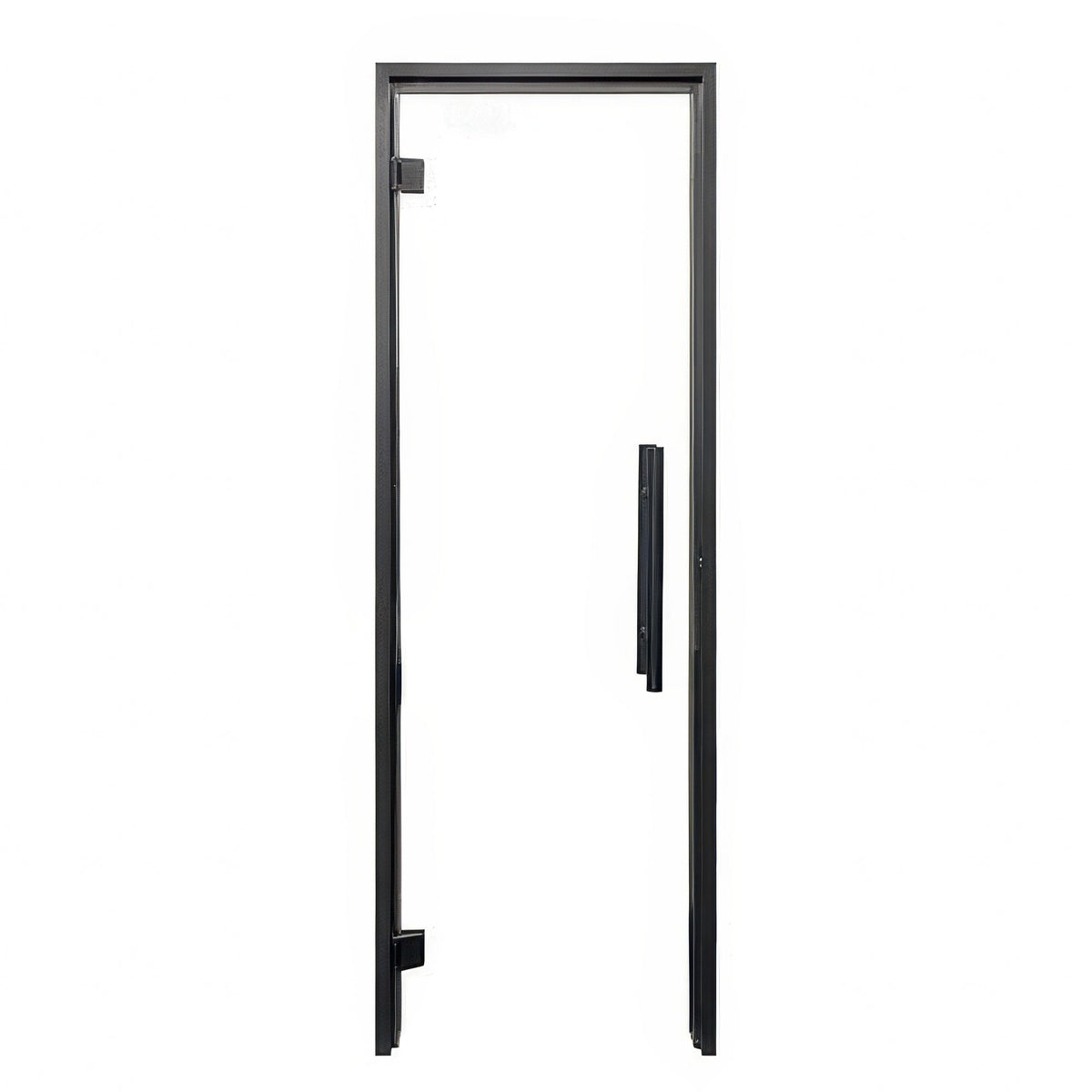 PROSAUNAS Clear Glass Sauna Door 24x81 - Prehung Clear Glass Sauna Door, Black Alder