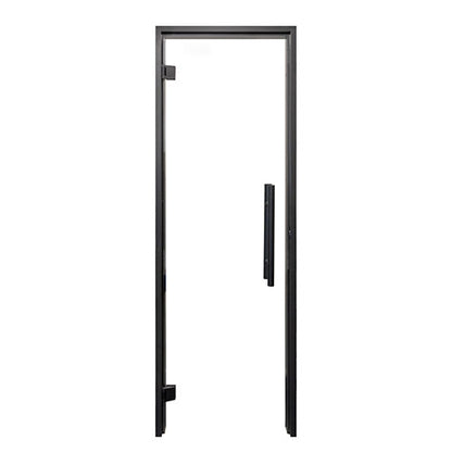 PROSAUNAS Clear Glass Sauna Door 24x81 - Prehung Clear Glass Sauna Door, Black Alder