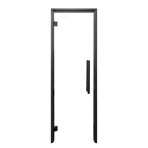 PROSAUNAS Clear Glass Sauna Door 24x81 - Prehung Clear Glass Sauna Door, Black Alder