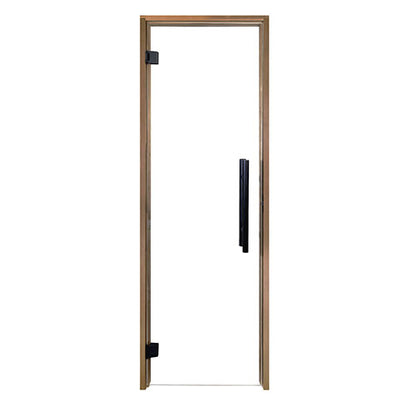PROSAUNAS Clear Glass Sauna Door 24x81 - Prehung Clear Glass Sauna Door, Thermo-Aspen