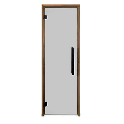PROSAUNAS Tinted Glass Sauna Door 24x81 - Prehung Tinted Glass Sauna Door, Thermo-Aspen