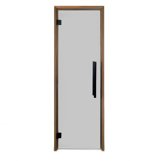 PROSAUNAS Tinted Glass Sauna Door 24x81 - Prehung Tinted Glass Sauna Door, Thermo-Aspen