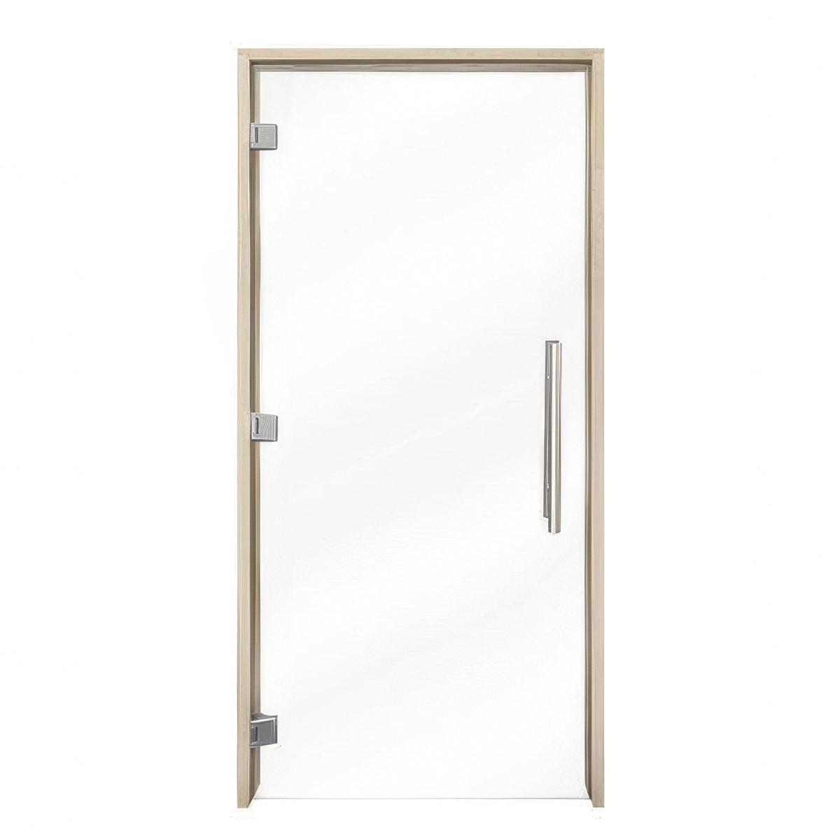 PROSAUNAS Clear ADA Glass Sauna Door 36x81 - Prehung ADA Clear Glass Sauna Door, Aspen
