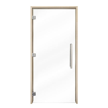 PROSAUNAS Clear ADA Glass Sauna Door 36x81 - Prehung ADA Clear Glass Sauna Door, Aspen