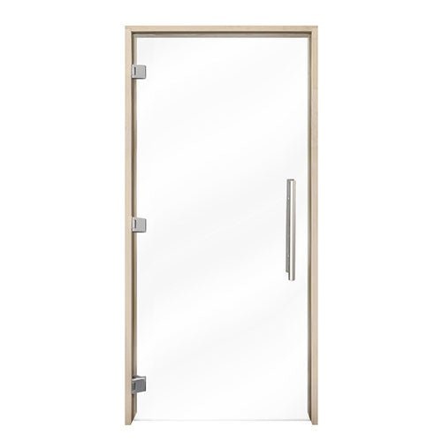 PROSAUNAS Clear ADA Glass Sauna Door 36x81 - Prehung ADA Clear Glass Sauna Door, Aspen