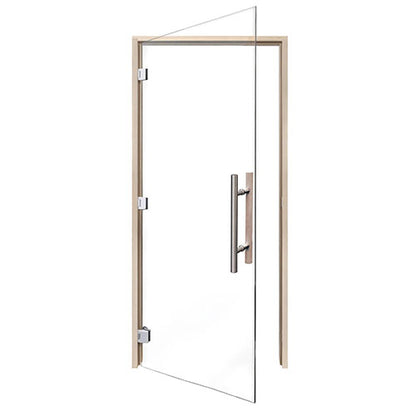 PROSAUNAS Clear ADA Glass Sauna Door 36x81 - Prehung ADA Clear Glass Sauna Door, Aspen — view 2