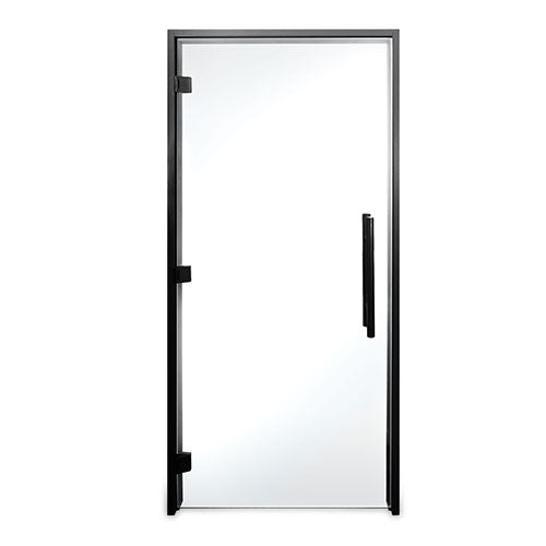 PROSAUNAS Clear ADA Glass Sauna Door 36x81 - Prehung ADA Clear Glass Sauna Door, Black Alder