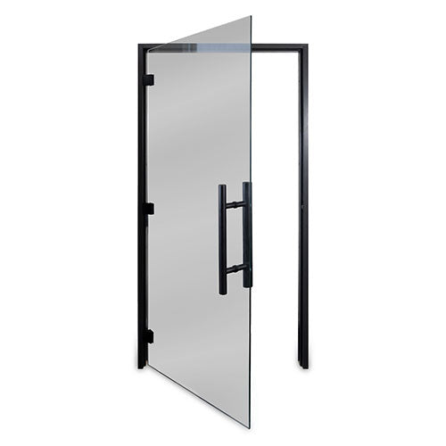 PROSAUNAS Tinted ADA Glass Sauna Door 36x81 - Prehung ADA Tinted Glass Sauna Door, Black Alder — view 2