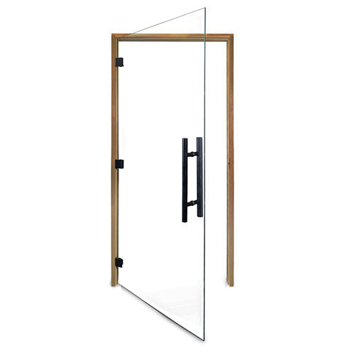PROSAUNAS Clear ADA Glass Sauna Door 36x81 - Prehung ADA Clear Glass Sauna Door, Thermo-Aspen — view 2